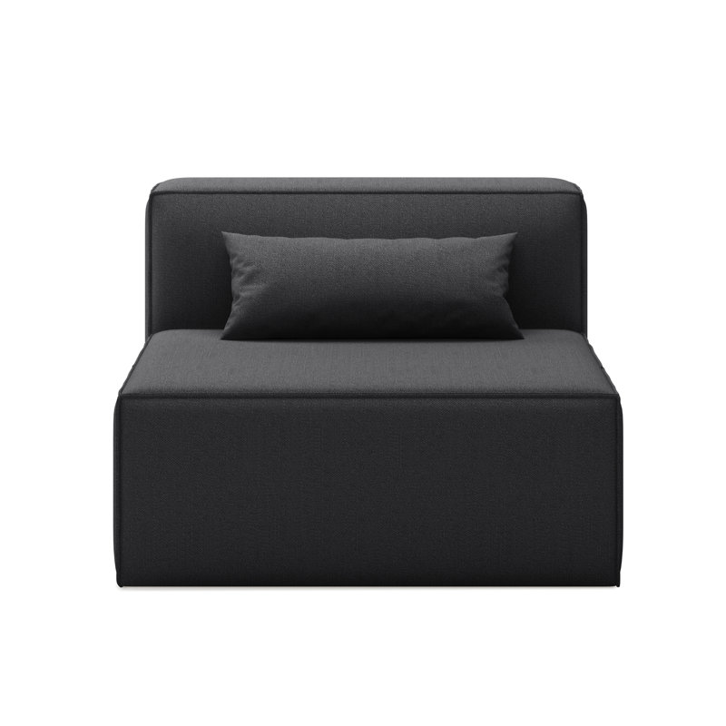 Mix Modular Armless Chair, Mowat Raven