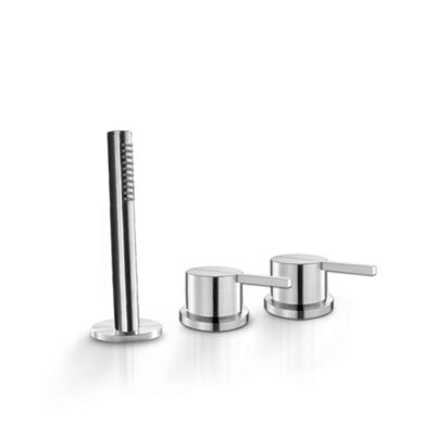 Acquaco Linki Stylo Deck Mount Valve Trim for Mixer and Diveter with Hand Shower