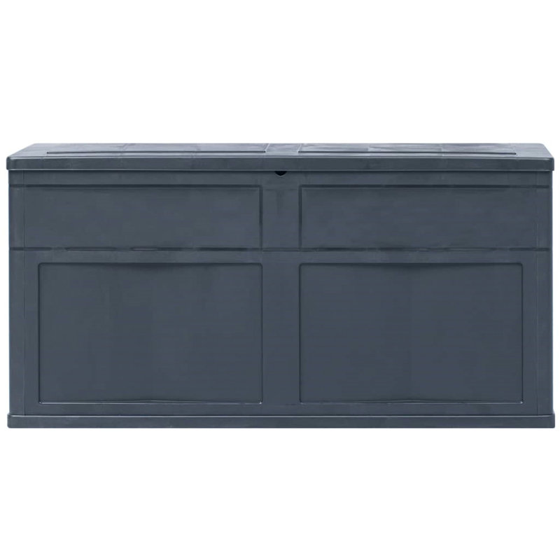 META 119cm W 320L Plastic Lockable Deck Box, Black
