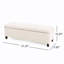 Banc de rangement rembourré en tissu Modern-108988348