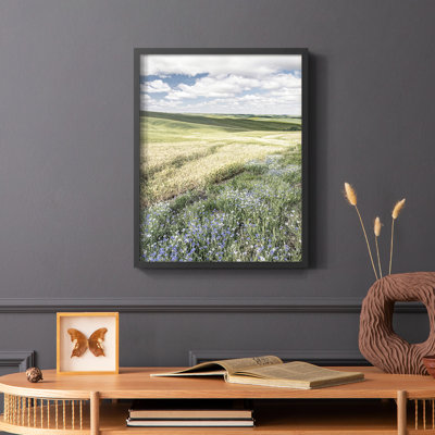 «Wildflower Farm», reproduction encadrée en bois massif