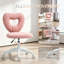 Chaise de bureau rotative ajustable en forme de cœur