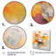 «Orange and Yellow Color Whirls I - Minimalisme», reproduction d'art sur toile-952807591-952807592