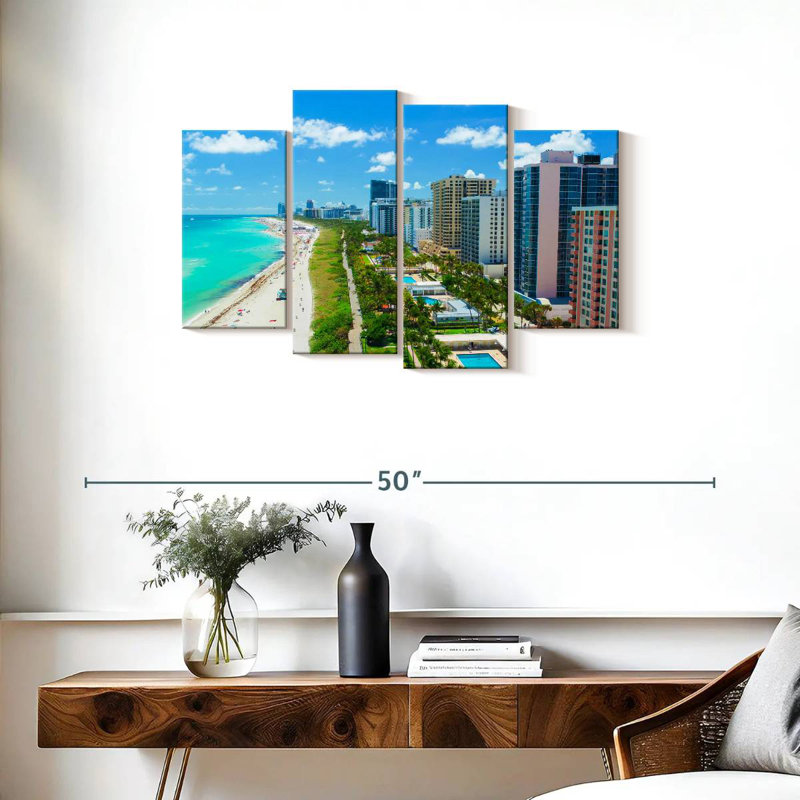 Lynelle Miami's South Beach, 22" H x 36" W