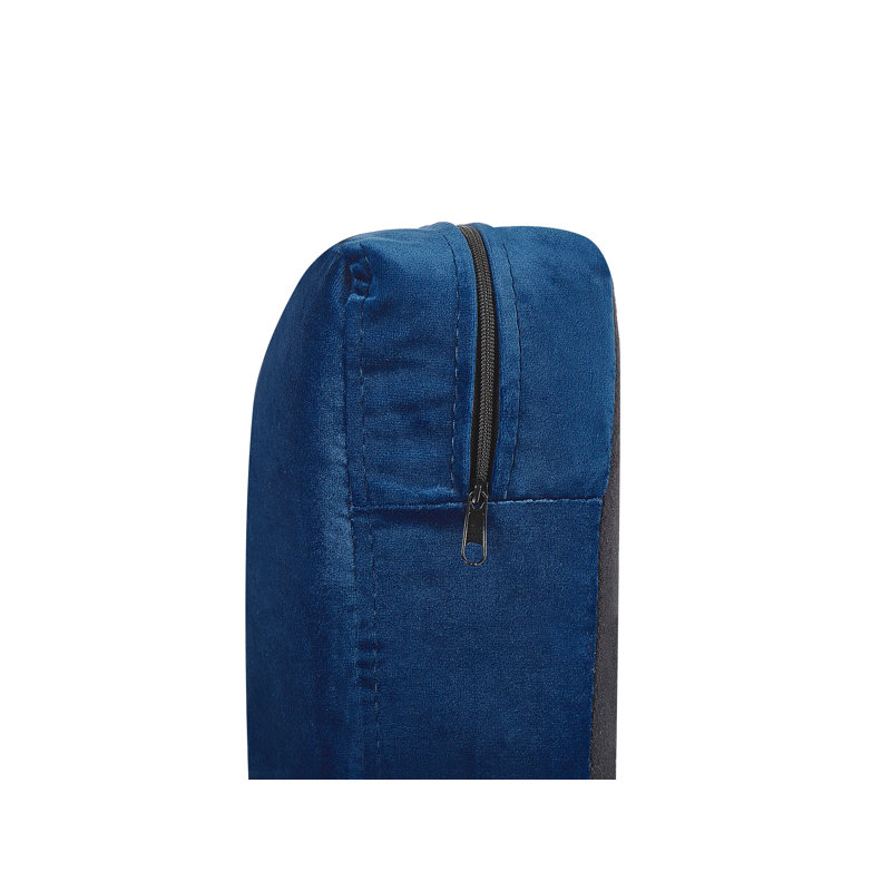 Arias Box Cushion Sofa Slipcover, Blue