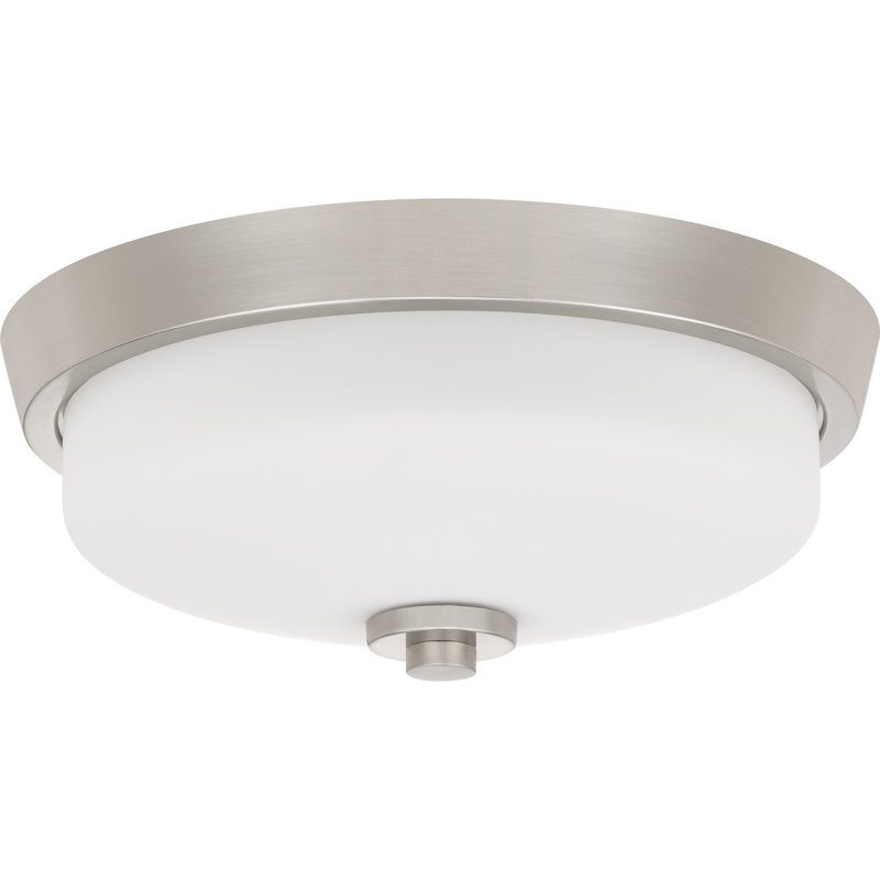Flush Mount, Brushed Nickel, White