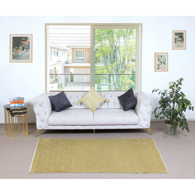 Tapis vintage en laine turque vintage fait à la main pour un décor rustique et campagnard