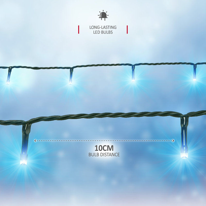 NETTA Fairy String Lights with 8 Different Modes - 200 LED / 20M Lit-Length, Blue