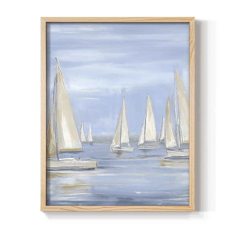 NAUTICAL Series II, reproduction encadrée - bois massif, Naturel, H 21 po x l 17 po