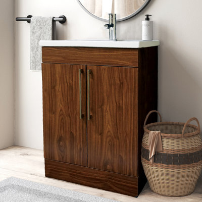 Annya 24'' Single Bathroom Vanity with Ceramic Top