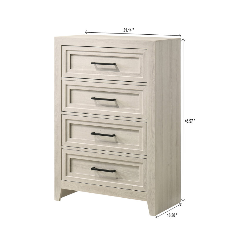 Commode contemporaine à 4 tiroirs 1Pc