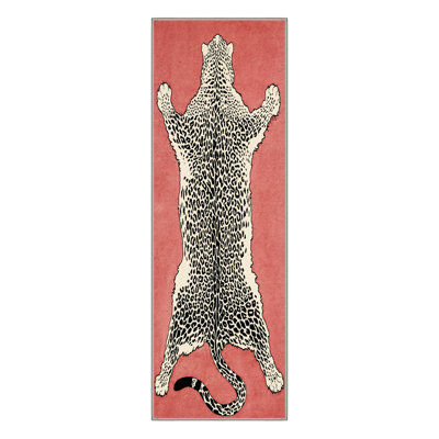 Alinda Talon Animal Print Red / Beige / Black Machine Washable Area Rug