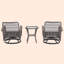 Chaise de patio avec coussins et repose-pieds-1152485108