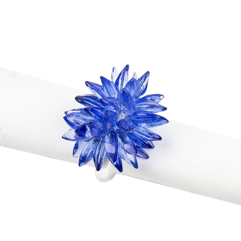 Rond de serviette, Bleu