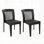 Ensemble de 2 chaises de salle à manger d'extérieur empilables durables, cadre en rotin PE résistant aux rayons UV et en acier pour patio, jardin, balcon, supporte 400 lb