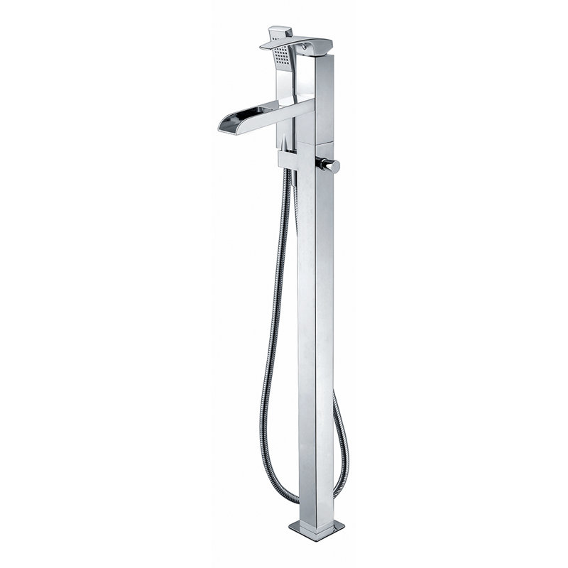 Robinet de baignoire autoportant monocommande à fixation au sol