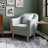 Thorne 30"W Upholstered Contemporary Accent Chair with Curved Back and Removable Foam Cushion-115770158