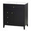 Meuble-lavabo noir 30 po avec lavabo-1743967642
