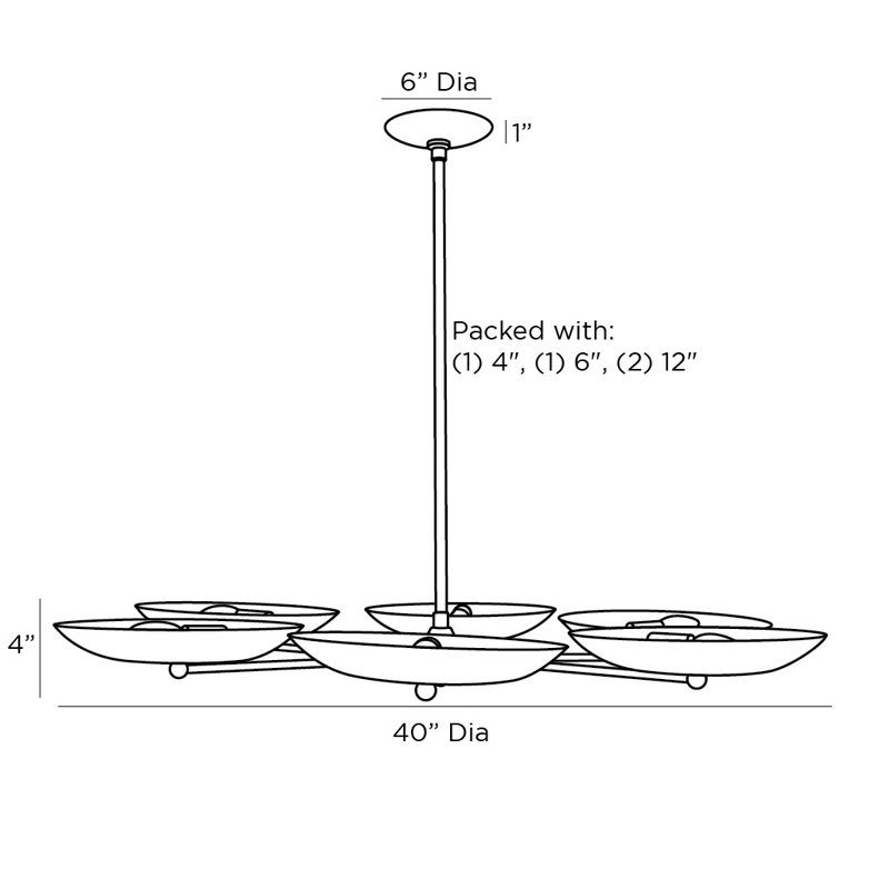 Griffith 6 - Light Chandelier