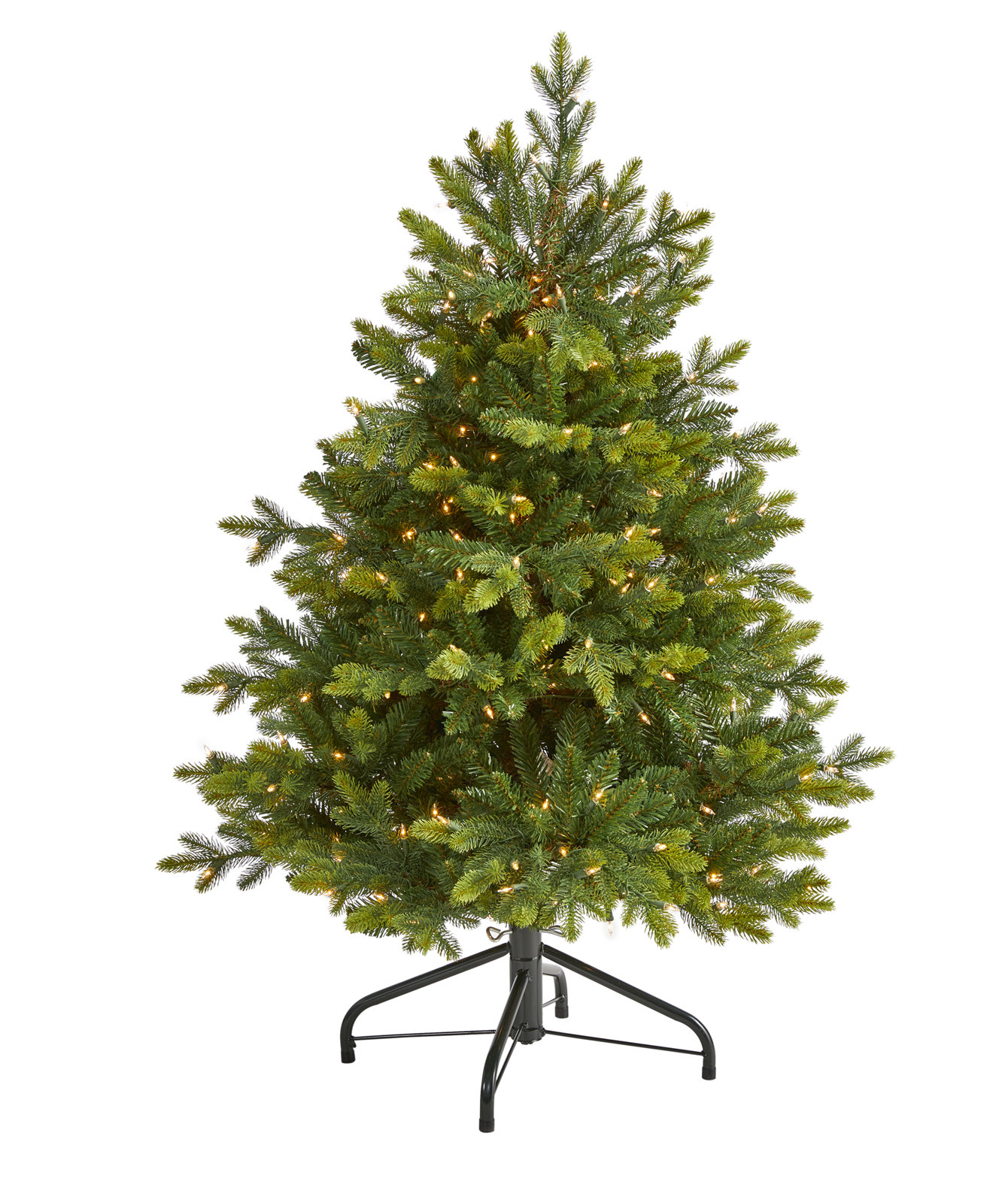 Lighted Artificial Christmas Tree, 4' H