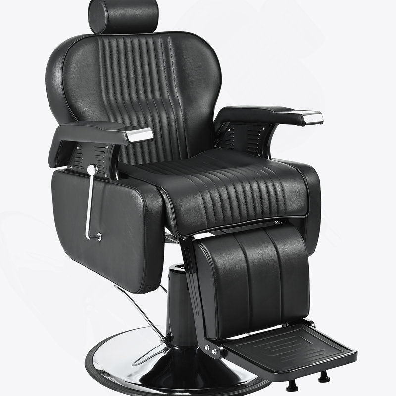 Heavy Duty Reclining Barber Chair,All Purpose Hydraulic Recline Barber Chair Salon Beauty Styling Chair360° Swivel&Height Adjustable,For Barber Shop & Beauty Salon,Spa Tattoo Styling Equipment,Black