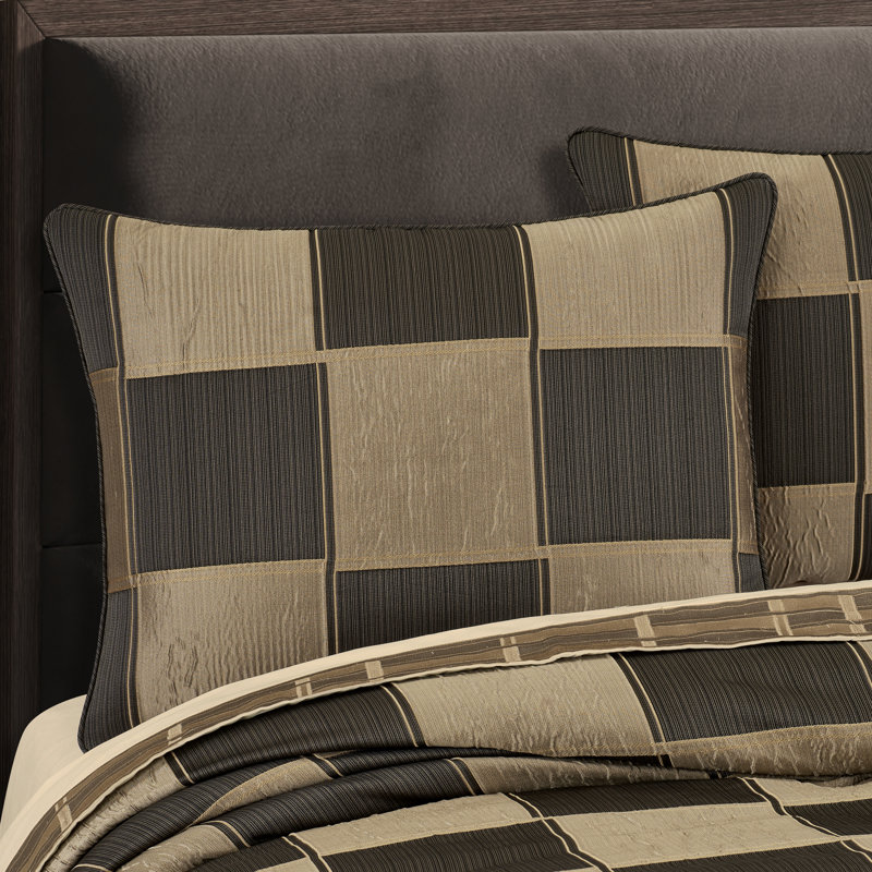 Brando - Bronze Queen 4Pc. Comforter Set, Queen Comforter + 3 Additional Pieces