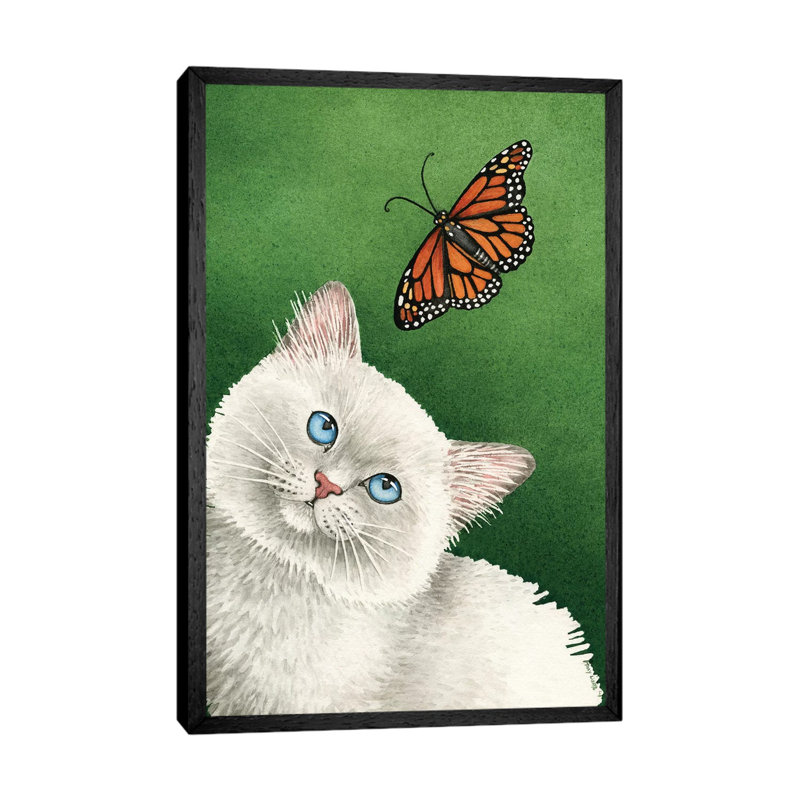 Garden Beauty 1 Piece Painting on Canvas, 66.04cm H x 45.72cm W x 3.81cm D, Black Framed