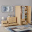 Maybery 3 Piece Bedroom Set (2 Drawer Bedside Chest, 4 Drawer Chest, 3 Door 2 Drawer Mirrored Wardrobe), (5)-332707722