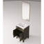 20 po Meuble-lavabo en chêne brun avec plateau en acrylique et 18 miroirs - espace de rangement généreux inclus-1933547140