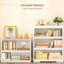 Bibliothèque de 64,2 po de hauteur, bibliothèque Freestyle DIY à 5 niveaux, bibliothèque avec rangement ouvert, blanc
