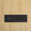 Îlot de cuisine de 47 po avec table de salle à manger extensible, table de cuisine en placage de bois d'hévéa avec support de rangement interne, prise de courant, îlot de cuisine avec rangement 2 tiroirs et 2 armoires, noir-489210836