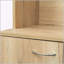 Armoire polyvalente à 6 portes et 1 tiroir avec tablettes ouvertes pour la chambre à coucher-1656796031