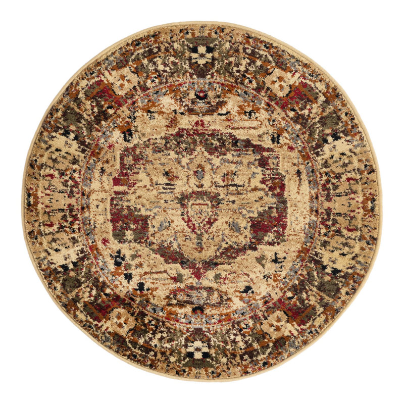Alameda Abstract Indoor Rug, Round 3'3"