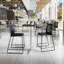 Tabouret de bar empilable avec dossier ventilé et repose-pieds intégré-112818895-112818890-112818893