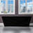 67" x 32" Freestanding Soaking Acrylic Rectangular Bathtub, Non-Slip Design-106928054-106928056
