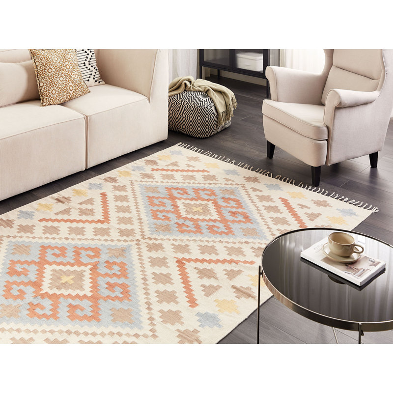 Belvedere Southwestern Cotton Hand Woven Area Rug, Rectangle 160 x 230cm