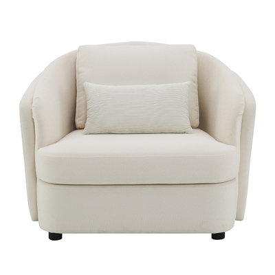 Chair w/Pillow Beige Linen