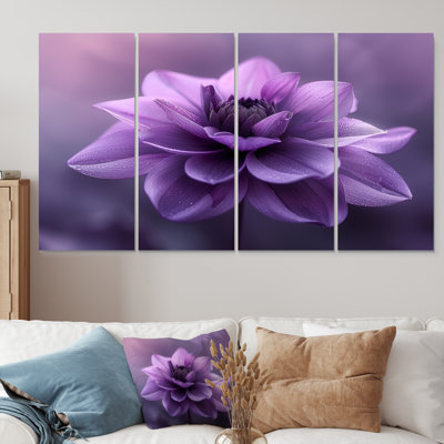 «Mauve Natures Nuance», impression d'art mural Dahlia