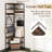 5-Tier Corner Hall Tree with Shoe Storage Bench-716054394