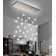 30-Light Rectangular Dimmable Crystal Led Chandelier Adjustable Long Lights