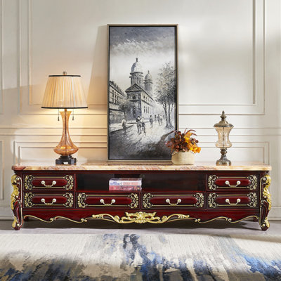 Modern Carved TV Cabinet