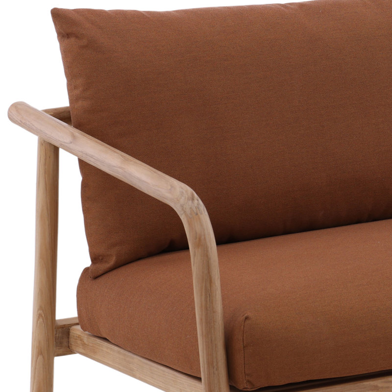 Aimee 65" Wide Outdoor Sofa, Sienna