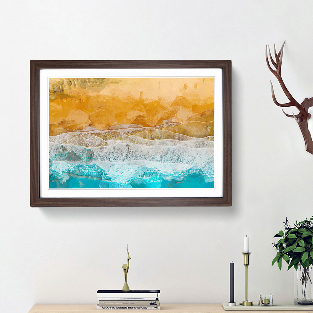 Beach in the Canary Islands Spain in Abstract - Picture Frame Photograph Print