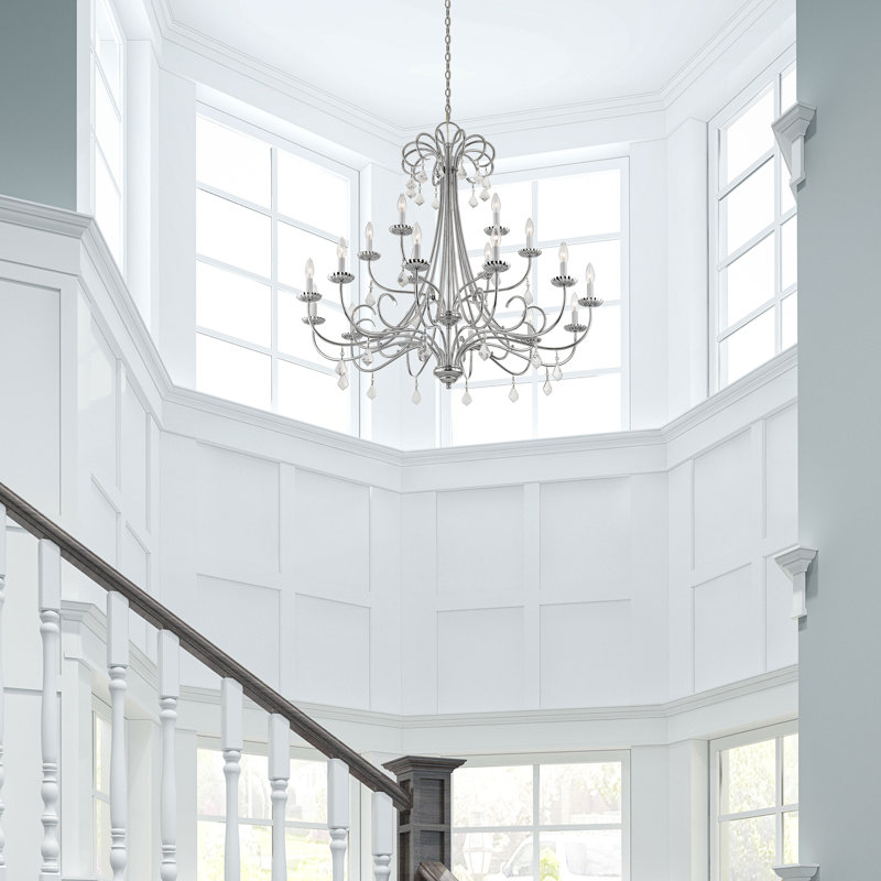 Anistynn 18 - Light Dimmable Chandelier, Polished Chrome