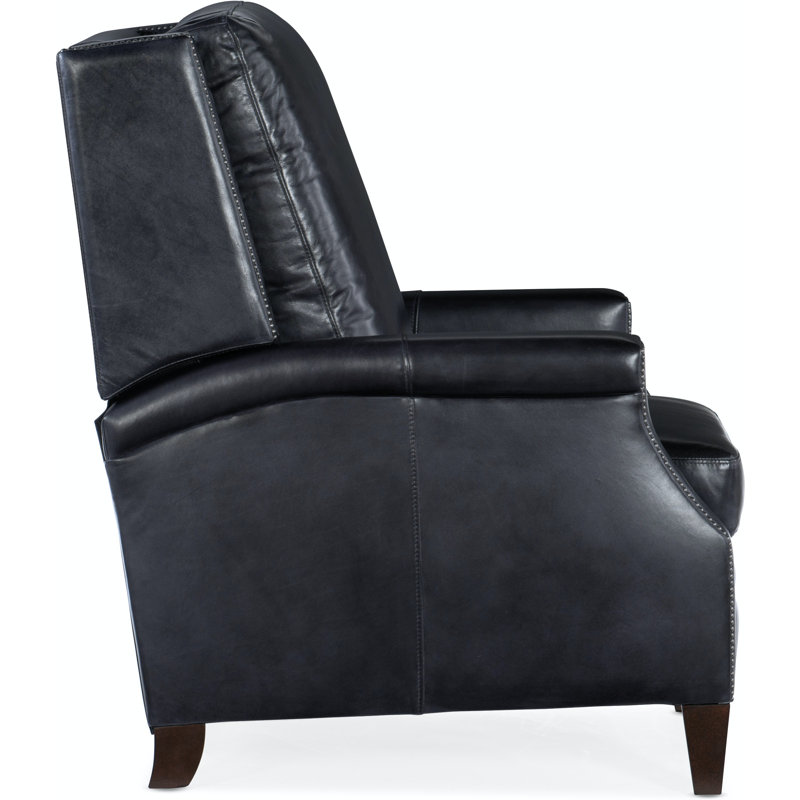 Checkmate Champion Blue Leather Handcrafted Recliner