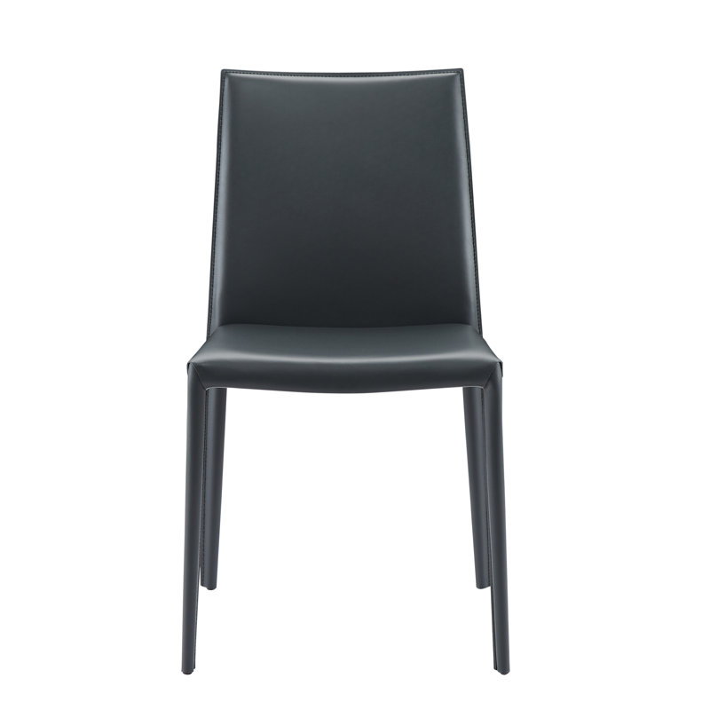 Kurland Sperazza Leather Upholstered Dining Chair, Smoke