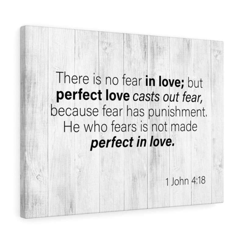 No Fear In Love 1 - Wrapped Canvas Print, 46cm H x 61cm W