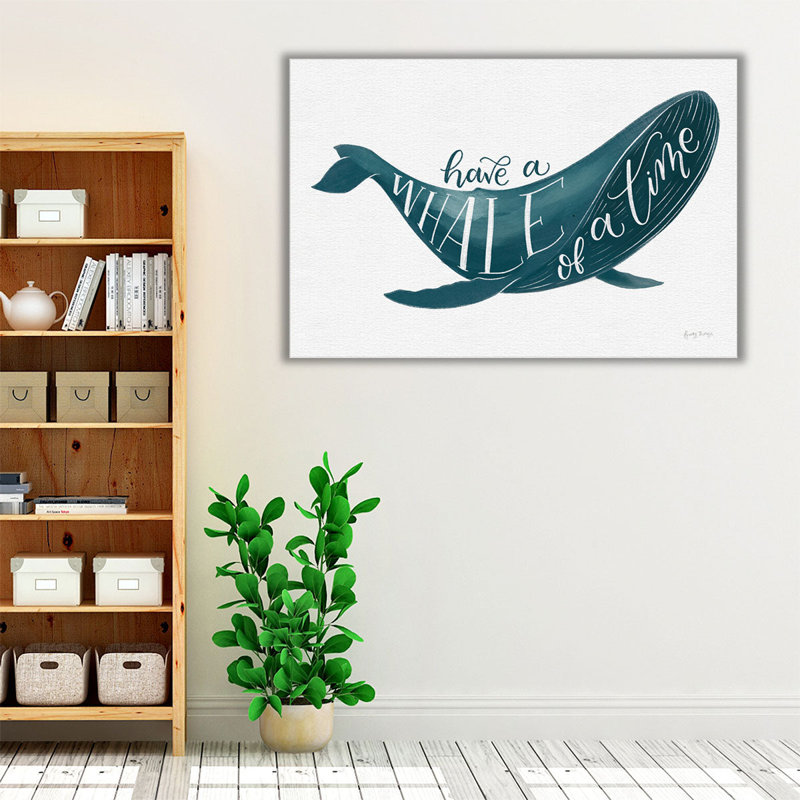 «Whale Of A Time», reproduction d'art sur toile, H 40 po x l 60 po