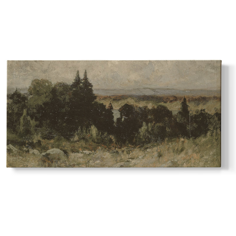 Série paysage - DCCDXCI - Toile tendue avec châssis, prête à accrocher, H 21 po x l 41 po