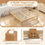Base de lit plateforme en bois 14 po avec pieds en bois d'hévéa-1265319281-1265319295